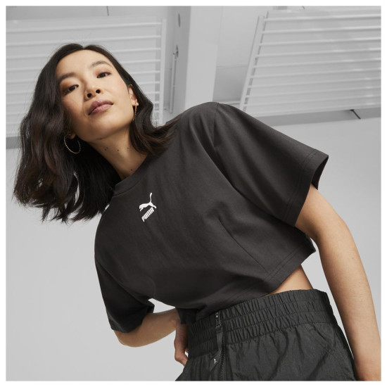 Puma Γυναικεία κοντομάνικη μπλούζα Dare To Cropped Relaxed Tee Puma Γυναικεία κοντομάνικη μπλούζα Dare To Cropped Relaxed Tee